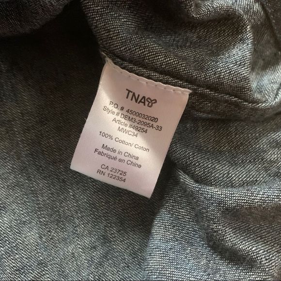 Blue Printed Tna Button Up - Picture 6 of 8